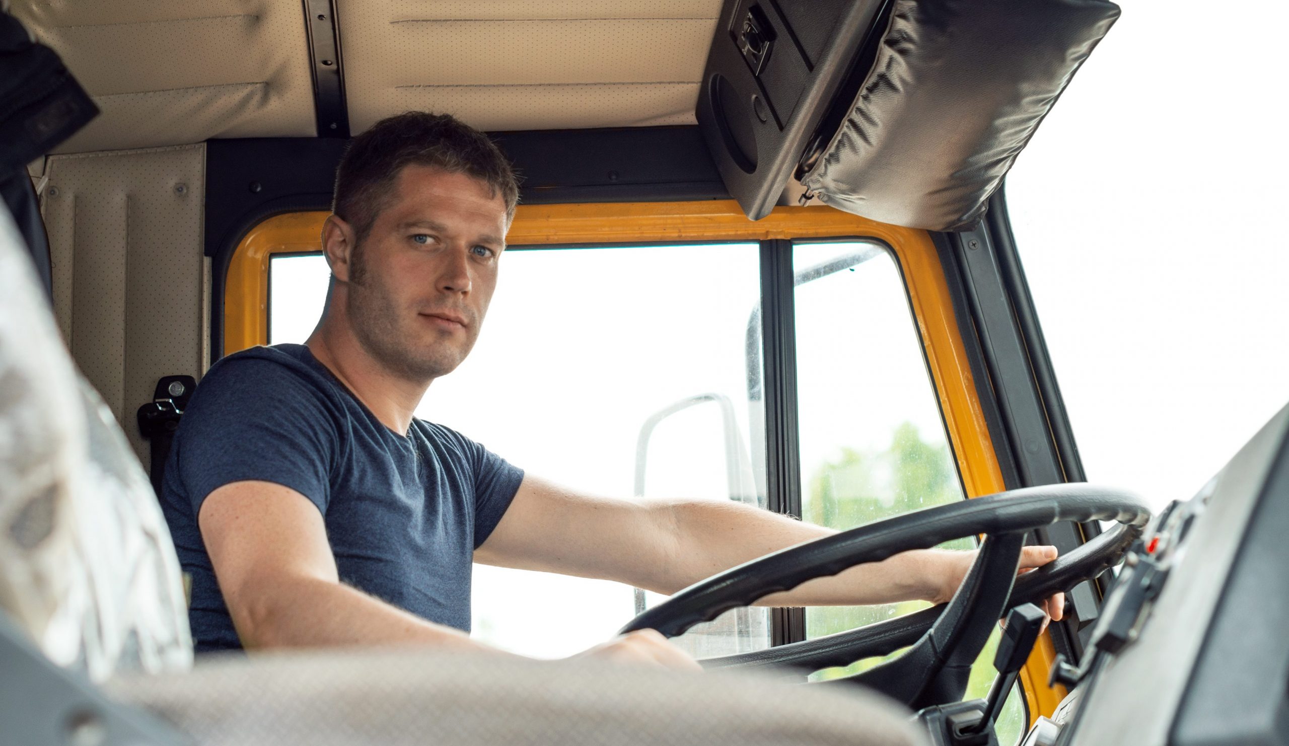 Young professionals in the trucking industry.